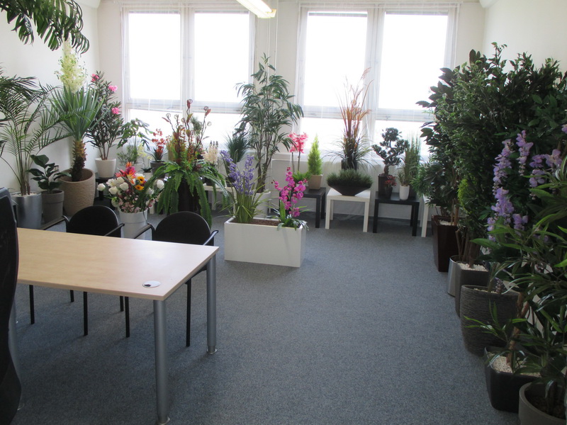 showroom umělé rostliny