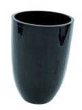 Květináč CUP-69, lesklý-černý