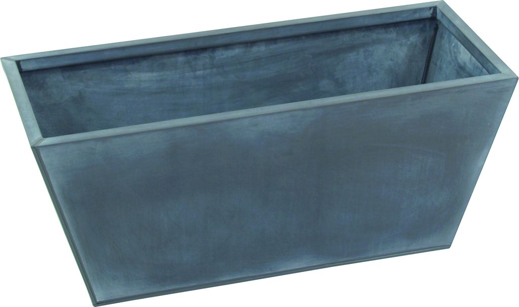Plechový truhlík, šedý, 72 cm