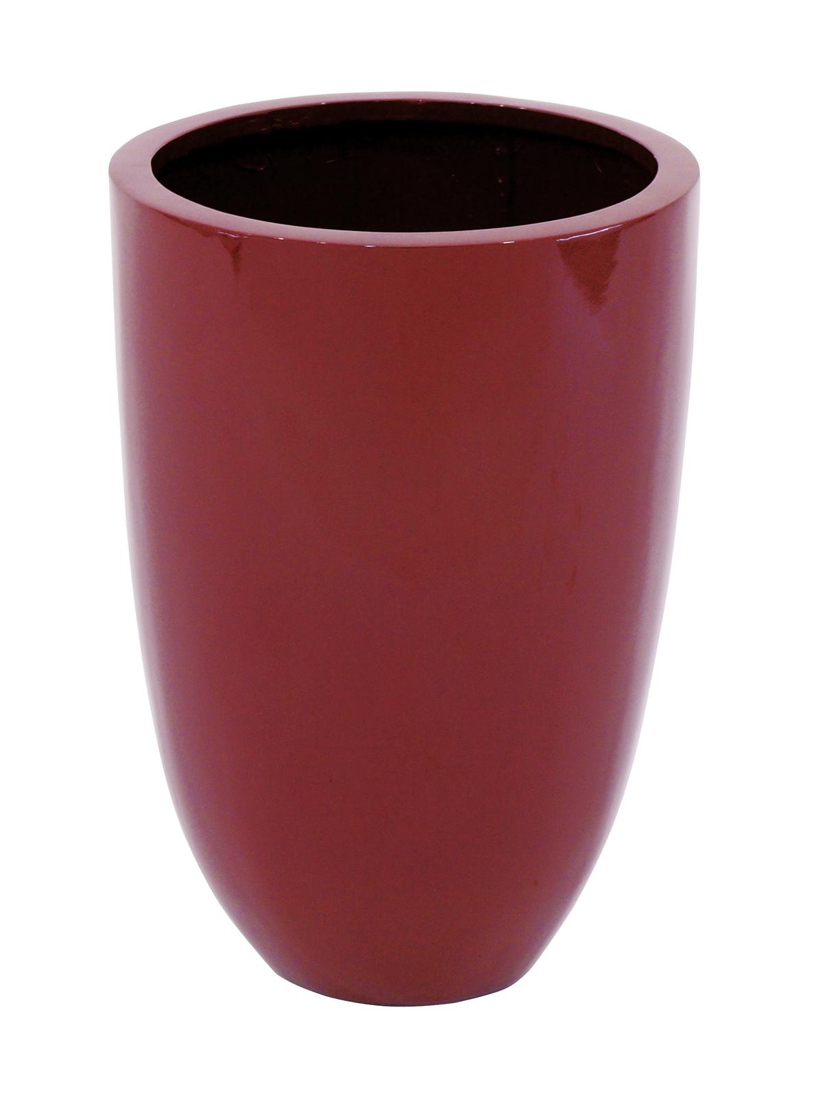 Květináč CUP-49, lesklý-červený