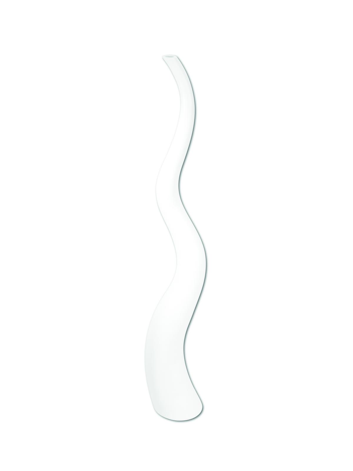 Designový květináč WAVE-100, bílý