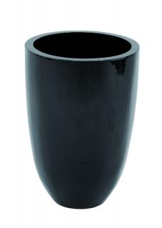 Květináč CUP-49, lesklý-černý