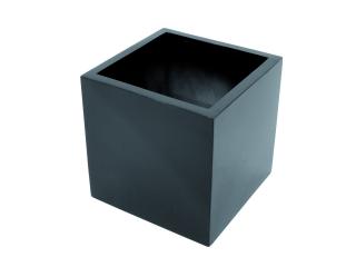 Květináč BOX-50, lesklý-černý