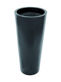 Květináč ELEGANCE-110, lesklý-černý