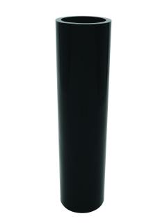 Květináč TOWER-120, lesklý-černý